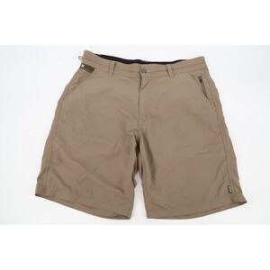 Howler Bros Mens 35 Horizon Hybrid Shorts 2.0 Beige Isotaupe Ripstop 9.5" Inseam